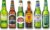 Premium Bier World Package Beer Tasting Gift Set Lager/Pils Mix Package Including Haus der Biere Berlin Beer Mats (6 Bottles)