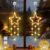 LED Stars Christmas Lights, Pack of 2 Christmas Star Window Fairy Lights, Warm White Light Curtain, Indoor Battery Operated with Timer, 8 Modes for Christmas Decoration, Balcony, Festival, Party, Wedding