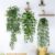 Betylifoy Pack of 3 Artificial Hanging Plants, Eucalyptus Leaves with Pots, 63 cm Long, Maintenance-Free Artificial Plants, Vine for Home, Garden, Indoor and Outdoor Decor (Eucalyptus)