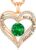 CDE Kette Damen Herz Geburtsstein 925 Sterling Silber Schmuck Geschenk