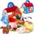 hahaland Montessori Baby Toy 6-12 M with 6 Sensory Plush Toys