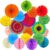 Cocodeko Tissue Paper Pompoms Paper Fans and Honeycomb Balls Decoration Paper Kit for Birthday, Wedding, Baby Shower, Parties, Main Decorations