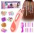 Gift Girls 5 6 7 8 9 10 Years: Hair Accessories Girls DIY Hair Beads Set, Creative Toy Birthday Gift for Children 5-12 Years