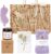 Gift Set for Women – Wellness Gifts Small Time Out Set with Jute Bags Scented Candles & Socks, Birthday Gift for Girlfriend, Colleague, Sister, Mum & Grandma (Purple)