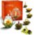 Creano Tea Flowers Gift Set – Blooming Tea with 500 ml Glass Jug & 6 x White Tea + Teelini Green Tea Bonus Ball – 8 Pieces