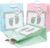 HEKU Premium Gift Bags „Baby“ in Pastel, Pack of 3, 23 x 18 x 10 cm, Elegant Embossing and UV Lacquer Finish, Versatile, Environmentally Friendly and Reusable
