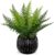 Oairse Artificial Plant in Pot Artificial Plant Fern Decoration Modern Artificial Plants Plastic Plants Decoration for Living Room Balcony Bedroom Bathroom Room Table Decoration