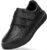 FitVille Extra Wide Shoes Men’s Leather Shoes with Fastening Casual Shoes Business Casual Comfortable Trainers Lightweight Casual Slippers Walking Shoes for Wide Feet Size 40-50