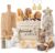 Housewarming Gifts Flat Set for Couples, Bread Basket & Wooden
