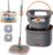 SONGMICS Mop with Bucket, Dirty Water Separation, 3.5 L