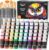Shuttle Art 72 Piece Acrylic Paint Set, 60 Colourful Acrylic Colours in Bottles (60 ml each), Highly Pigmented, Non-Toxic, Acrylic Paint Waterproof for Artists, Beginners, Adults on Canvas, Stones