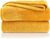 heimtexland Cuddly Blanket, Fluffy Flannel Blanket, Warm OEKO-TEX Bedspread Throw, Sofa Blanket, Lint-Free Fleece Blanket, Super-Soft XL Blanket, Type 380, 150 x 200 cm, Saffron Yellow