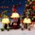 Christmas Small LED Gnome figures, with Santa Hat, Illuminated Decoration, Christmas, American, Scandinavian Christmas Decoration, Indoor Decoration, B