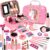 Flybay Children’s Make-Up Set Girls, Washable Make-Up Children’s Vanity Case Girls Toy Primary School Children Makeup Set Birthdays Christmas Gifts for Children 3 4 5 6 7 8 9 10 Years