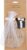 1 Pair of Decorated Bride and Groom Champagne Flutes, A