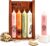 Candle Gift Set for Women, Girlfriend, Best Friends, Mother, Sister, Grandma, Girls, Candle Set with Saying Gift Heart Candle Holder Wooden Box, Birthday Wedding