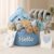 Baby Gift Boys for Birth, 11-Piece Newborn Gift for Boys with Hooded Towel, Rattle, Pram Toy and Storage Basket, Perfect Baby Shower Gift for Boys