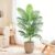 Artificial Plants 120 cm Artificial Palm Tree Large in Black Pot
