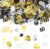GoldRock 60th Birthday Decoration Confetti, Gold, Black, Table Decoration, Glitter Confetti Confetti, for Women, Men, for Wedding, Anniversary, Party Decorations