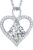 LOUISA SECRET Women’s Infinity Heart Eternal Mini Heart Moissanite Round Necklace 925 Sterling Silver Brithday Gift Valentine’s Day Christmas Day