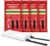 Fire Blanket, Fire Blanket, Fibreglass Fireproof Blanket for Home Safety, 100 x 100 cm, Fibreglass Fire Blanket Kitchen Pack of 4