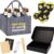 Funny Beer Gift Set for Men, 5 Pieces: Felt Beer Bag 6 Compartments, Beer Socks, Bottle Opener, BBQ Tongs, Greeting Card – Birthday Gift, Father’s Day, Oktoberfest