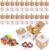 Pack of 40 Small Gift Boxes Kraft Paper Chocolate Boxes Empty