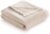 Extra Soft Cotton Blanket Stripe Pattern Multipurpose Bedspread for Sofa Bed Decorative Cover and Fular (Sand Beige, 120 x 180 cm), Beige Sand