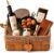 Empty Gift Basket for Filling – Log Chip Gift Basket with Jute Inlay