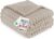 Bedsure Cuddly Blanket, 150 x 200 cm, Room Decoration, Bedspread, Beige