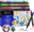 Artecho Acrylic Pens 72 Colours, 0.5-5 mm Waterproof Dual Tip Marker (Brush and Fine Tip), with Double Ends for Rock Painting, Glass, Paper, Wood, Egg, Canvas, Ceramic, Fabric, DIY Crafts