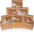 Pack of 12 Christmas Biscuit Boxes, 3 Different Design Biscuits Packaging, Christmas Box, Biscuit Box, Cake Boxes with Viewing Window for Bakery, Chocolate, Chocolate Box Packaging