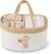Changing Bag Organiser, Cotton Rope Changing Basket, Changing Organiser with Handle, Baby First Equipment Newborn, Postpartum Gift, Baby Shower Gifts for Birth Boy Girl