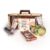 „Badnerlied“ Suitcase – Gift Basket with Board – Ham and Salami 7 Pieces – Gift Basket with Snack Board and Badnerlied Print