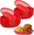 Lawei Pack of 50 Serving Baskets, Bread Baskets, Plastic Baskets for Chips, Barbecues, Picnics, BBQ Serving Baskets, Red, 14 x 22.5 x 3.8 cm