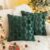 Christmas Cushion Cover, Pack of 2, Christmas Decoration 45 x 45 cm, Winter, Christmas Decoration Inner Cushion Cover 45 x 45 cm, for Aesthetic Room Decoration (Tree Green)