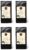 4 x Coffee with Flavour – Coffee Gift Tasting Set – Almond Cinnamon, Toffee, Chocolate, Macadamia – Arabica Roasted Coffee with Aroma – Ground – 4 x 75 g (300 g Total)