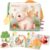 hahaland Baby Toy from 0 3 6 Months Fabric Book, Interactive Baby Books with Mirror Rattle, Feel Book Crinkle Book Baby Toy 6 Months, Newborn Baby Gift for Baby Toy 0-6 Months