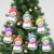 Pack of 7 Personalised Christmas Snowman Tree Decorations, Individual Ornaments with Names for Christmas, Individual Christmas Decoration, Ornament Gifts (Wood)