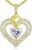 CDE Women’s Moissanite Necklace 925 Silver Double Heart VVS1 Clarity D Colour Women’s Jewellery Birthday Gift for Her Girlfriend Christmas Valentine’s Day Mother’s Day