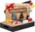BASICBIRD® Couch Bar Snack Box – Organiser Tray – Snack Dispenser with 3 x Snack Bowls – Wooden Sofa Tray for Sofa, Decoration, Couch Bar with Drink Holder and Compartments – Motorhome Equipment