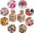 RUIYWEN Pack of 24 Christmas Gift Boxes Paper for Sweets Chocolate Biscuits Gift Christmas Decoration (4 Models, Heart Shaped)