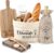 Housewarming Gifts Home Set with Bread Basket and Wooden Chopping