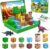DQMOON Magnetic Building Blocks Children, 52 Pieces Magnetic Toy with Dinosaur Figures and Portable Metal Box, Construction Toy for Travel, Dinosaur Toy for Boys and Girls from 3 Years