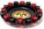 Relaxdays Drinking Game Roulette Set With 16 Shot Glasses 30 x 30 cm Gambling Game Party Fun Minimum 2 Players Casino, Gift Idea, Couple Game, Black-Red