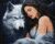 IDEYKA Under the Protection of the Wolf – Paint by Numbers for Adults, Easy Acrylic Painting by Numbers for Adults, Paint by Numbers Adults with Frame, DIY as a Gift, 40 x 50 cm