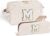 Parima Gifts for Women – Personalised Cosmetic Bag Cord Makeup Bag Women’s Personalised Gifts Birthday Gift for Women Girls Girlfriend Beige Cosmetic Bag with Letter M