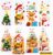 Pack of 100 Christmas Cookie Bags – Cellophane Bags Christmas Bags 12.5 x 27.5 cm | Biscuit Bags Transparent with 4 Designs | Christmas Bags for Filling for Biscuits & Sweets