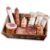 WURSTBARON Gift Basket Christmas Treats with Serrano Ham, Spices, Salamis, Chutney and Mustard, Gift Basket with Savoury Contents, Gift Box for Christmas