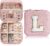 TINGN Jewellery Box Girls, Travel Jewellery Storage Pink Jewellery Box Letters L Jewellery Box Children Personalised Jewellery Storage Personalised Gifts for Women Girls Children